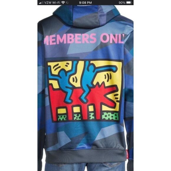 🎉HP🎉 MEMBERS ONLY + K HARANG- M Sz L - NWT "Basquiat" (Front & Back) Hoodie - Picture 15 of 16